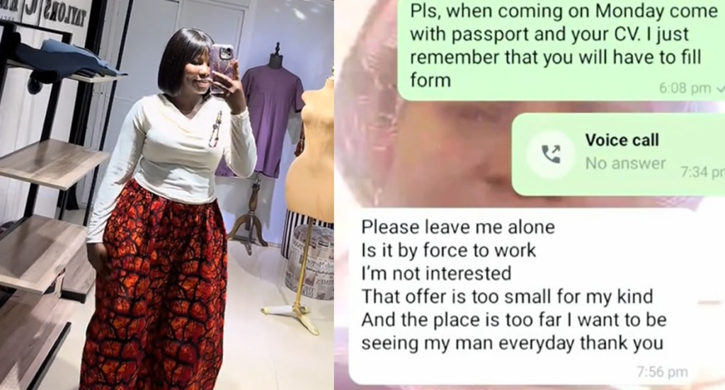 “i-want-to-be-seeing-my-man-every-day”-–-businesswoman-shares-the-surprising-response-of-a-21-year-old-tailor-seeking-a-job-(watch)