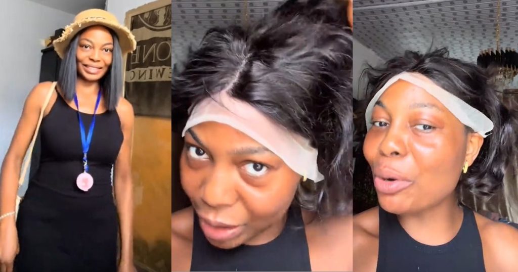 “this-isn’t-presentable”-–-lady-r@ges-after-wearing-the-tiwa’s-wig-her-friend-bought-from-lagos-island-(watch)