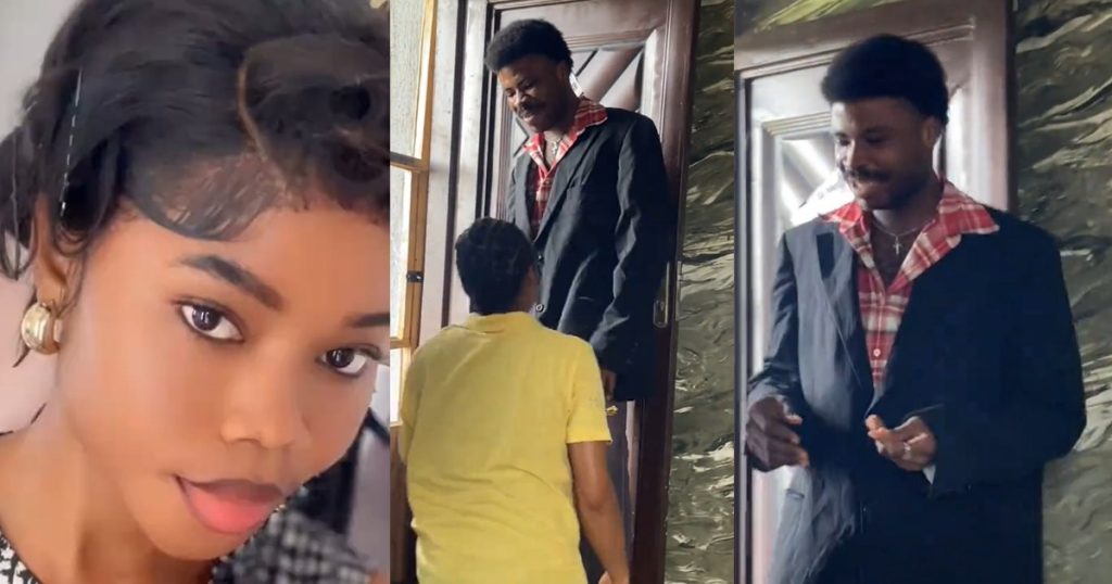 lady-knelt-to-beg-her-brother-not-to-wear-his-alte-outfit-out-to-avoid-being-rid!culed-(watch) 