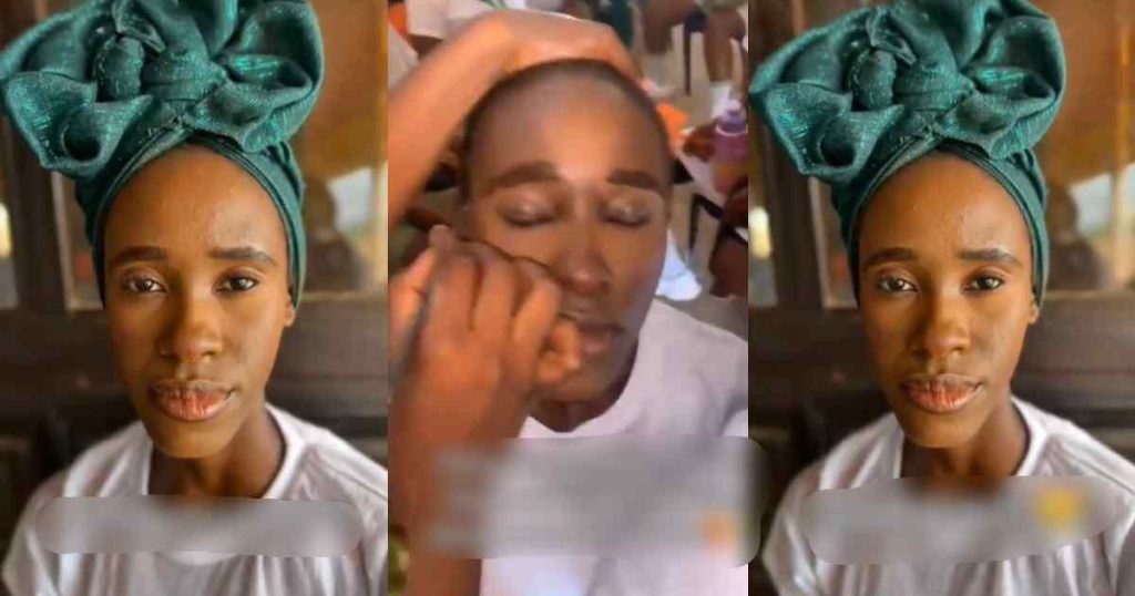 “na-so-free-thing-dey-be”-–-corps-member-reveals-the-outcome-of-a-makeover-done-on-her-face-by-a-first-timer-taking-saed-lessons-(watch)