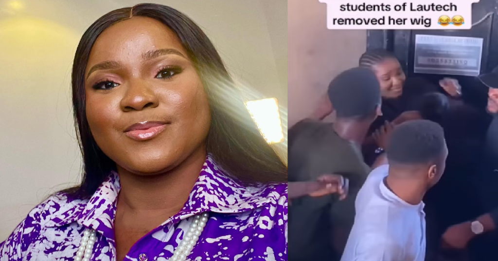 gospel-singer,-pelumi-deborah,-swamped-by-a-massive-crowd-of-enthusiastic-lautech-students-during-a-visit-to-the-university-for-a-ministration-(video)