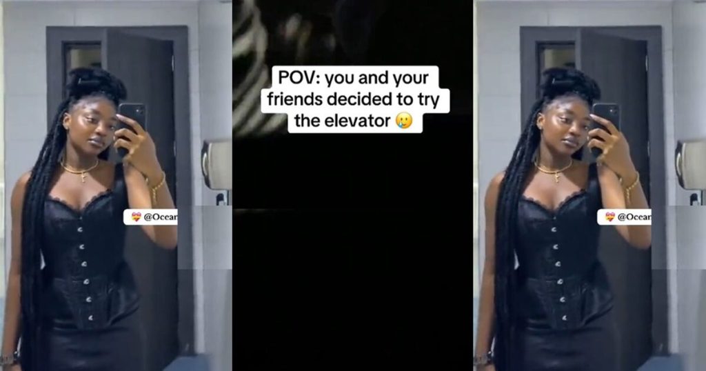 “jesus!-god-forbid…!”-–-hilarious-moment-group-of-friends-got-stuck-in-an-elevator-(video)