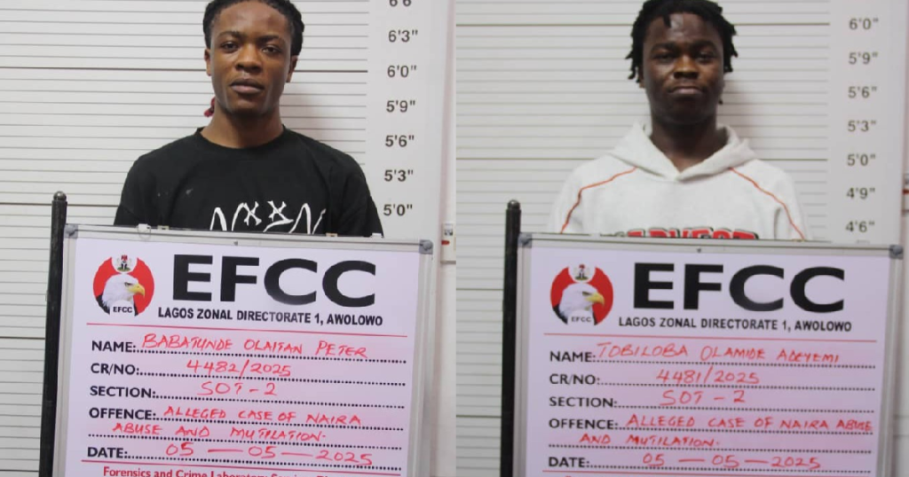 content-creators-tee-dollar-and-tobi-nation-have-been-sentenced-to-6-months-impr!sonment-or-a-fine-of-₦200,000-by-the-court-for-naira-abuse-(images)