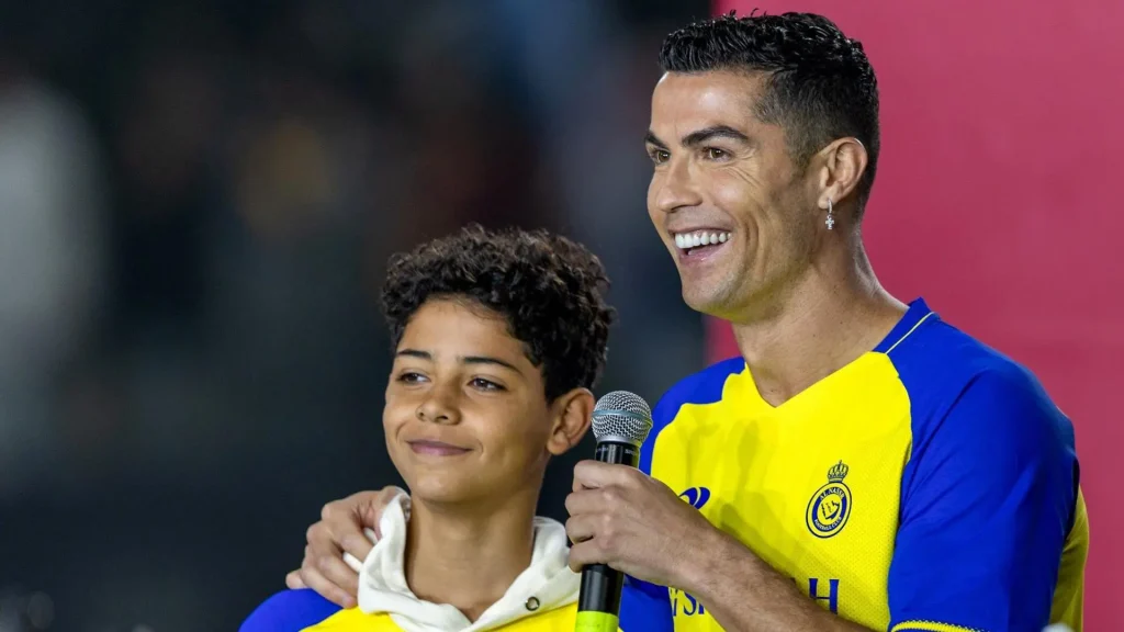 very-proud-of-you-–-cristiano-ronaldo-reacts-as-eldest-son-makes-portugal-debut