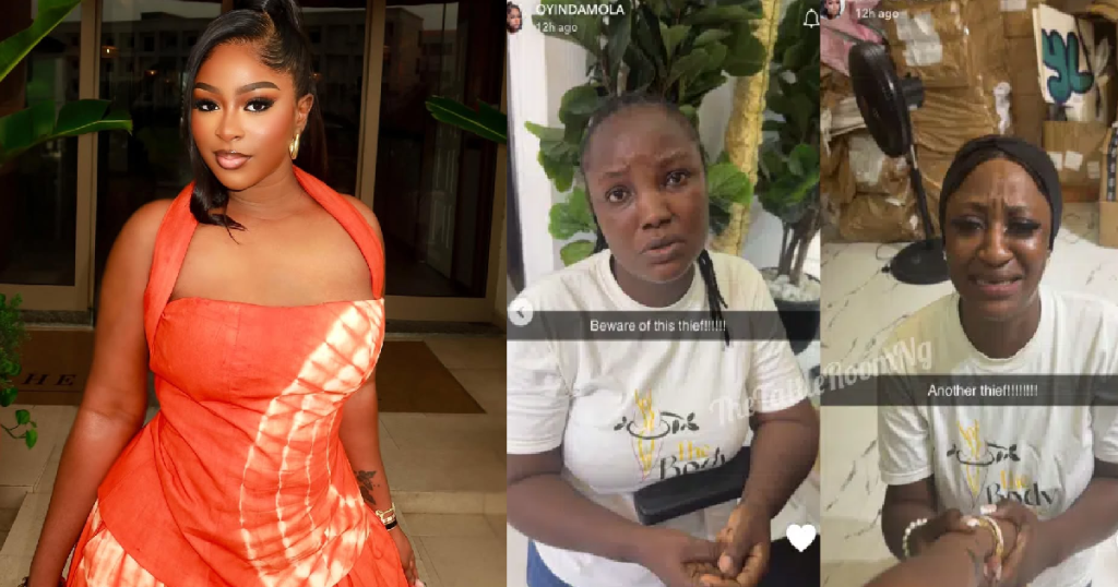thayour-b,-yhemolee’s-wife,-uncover-million-naira-sc@m-her-employees-had-running-for-months-(video)