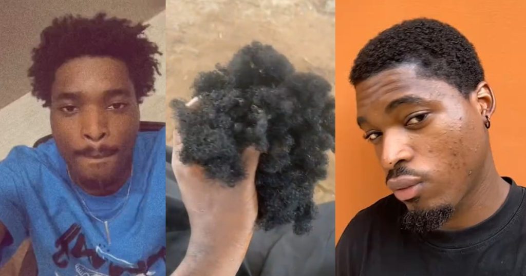 “na-skin-i-dey-expect-na”-–-university-student-shaves-his-hair-after-being-told-he-wouldn’t-graduate-(watch)