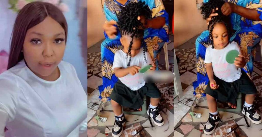 “na-beauty-queen-you-born”-–-woman-stunned-by-her-2-year-old-daughter’s-composure-while-making-her-graduation-hair (video)
