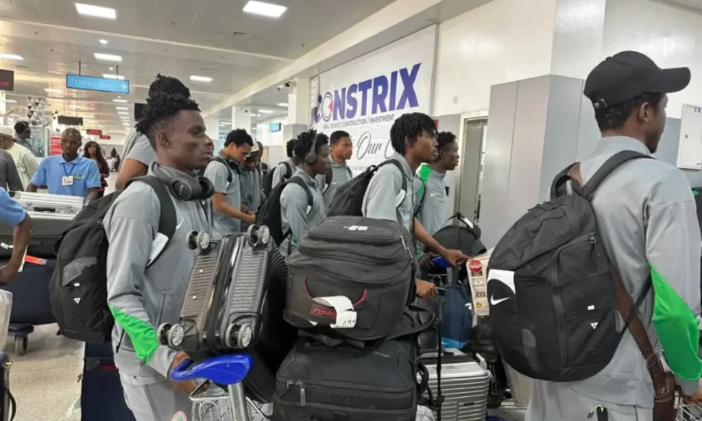 2025-u-20-afcon:-flying-eagles-arrive-abuja-after-bronze-medal-feat