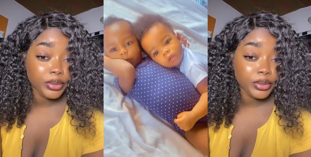 “i-rushed-to-have-my-bath”-–-lady-shares-adorable-video-of-her-twin-babies-caring-for-each-other-(watch)