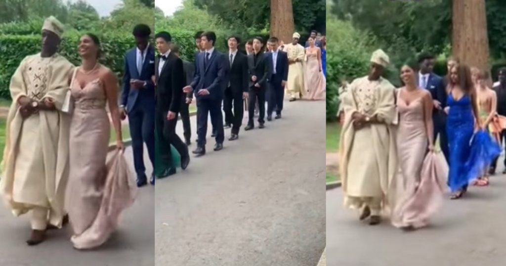 “everyone-looks-like-they-attended-his-wedding”-–-man-appears-unique,-dresses-like-a-‘yoruba-prince’-at-his-school-prom-in-the-united-kingdom-(watch)