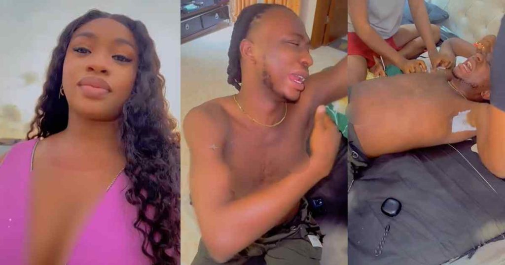 “it’s-for-your-own-benefit”-–-lady-uses-her-brother-as-an-experiment-after-buying-new-hair-wax-(watch)