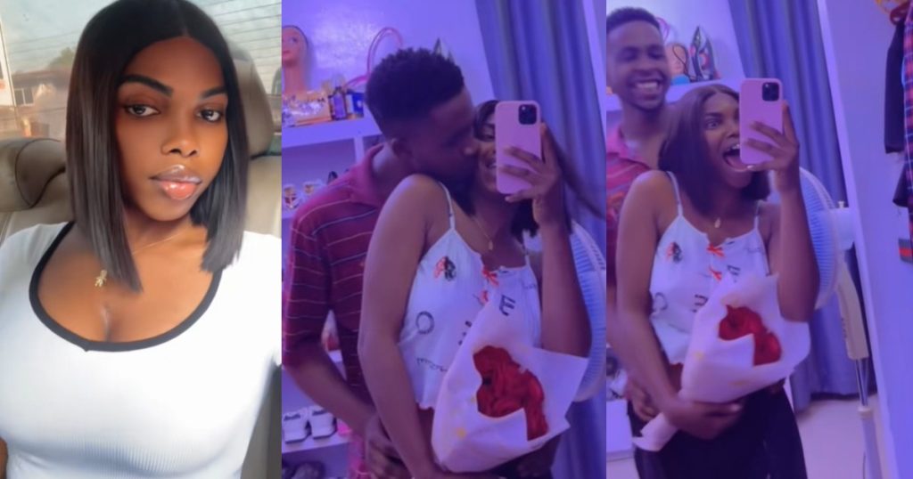 lady-stunned-as-her-younger-brother-k!sses-her-after-paying-him-to-act-like-her-boyfriend-in-a-video-(watch) 
