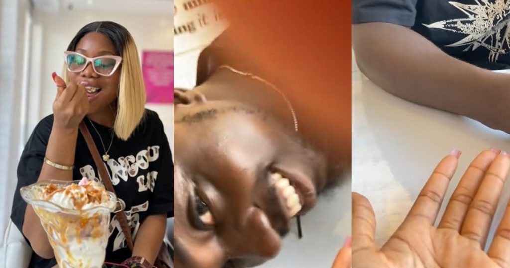 “video-me-na”-–-lady-shares-how-her-date-unexpectedly-appeared-in-her-video,-despite-not-wanting-to-show-his-face-(watch)