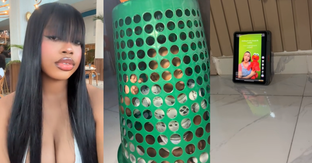 nigerian-mum-finds-creative-method-to-keep-her-son-safe-while-she-bathes-peacefully-(watch)