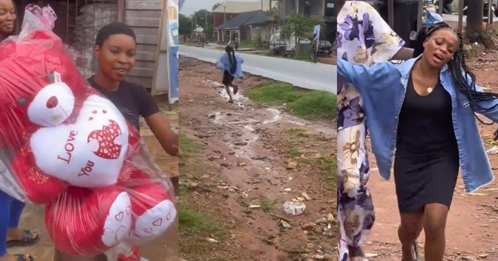 moment-lady-felt-overwhelmed-and-ran-away-as-a-surprise-package-was-delivered-to-her-(video)