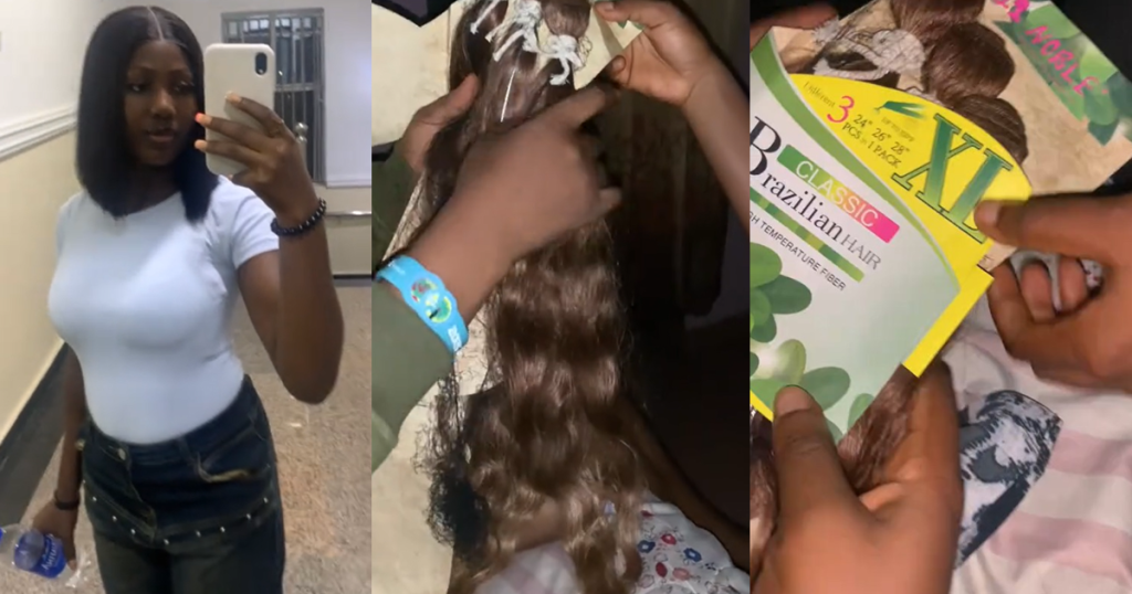 “he-probably-didn’t-know-the-original”-–-lady-shows-off-the-‘brazilian-hair’-her-roommate’s-talking-stage-bought-her-(watch)