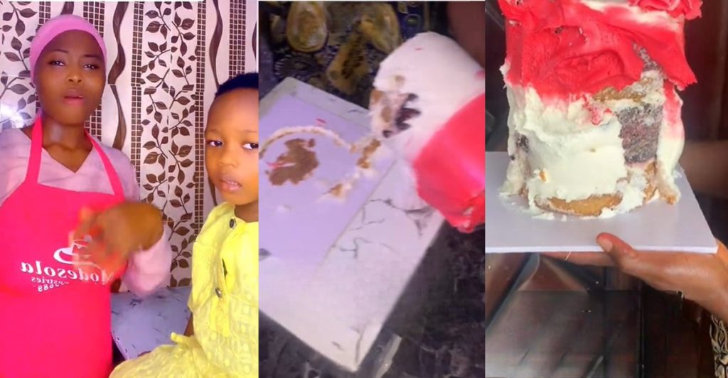 young-mom-stirs-reactions-online-after-sharing-a-video-of-a-customer’s-cake-her-son-destroyed-minutes-before-its-delivery-time-(watch)