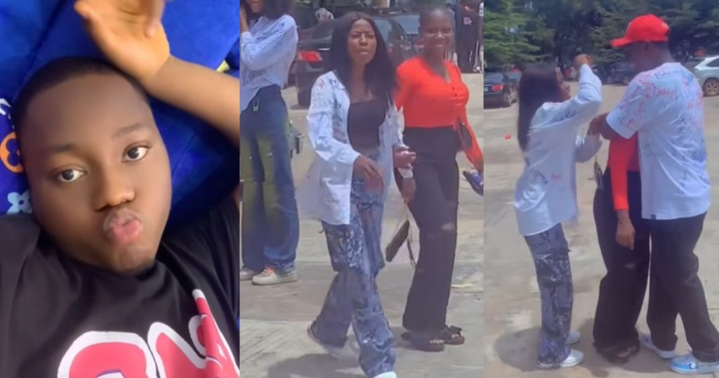 “she-lost-it”-–-man-amused-as-his-coursemate’s-sister-sc0lded-him-for-jokingly-calling-her-baby-(watch)