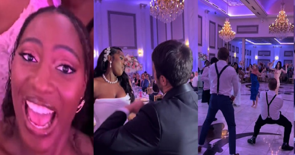 lady-stirs-hilarious-reactions-online-after-sharing-experience-at-her-cousin’s-wedding-reception.