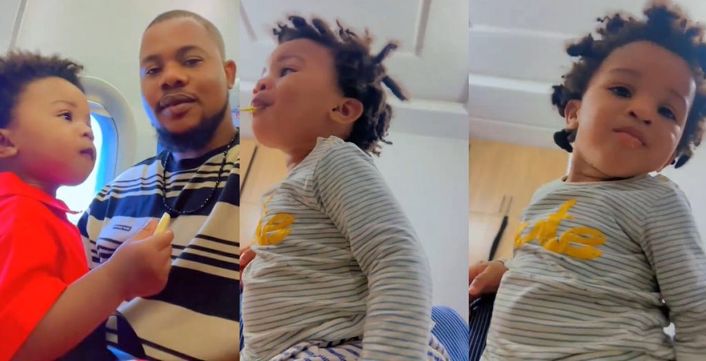 man-stirs-reactions-online-after-sharing-the-honest-reply-he-got-from-his-toddler-while-preaching-to-him-(video)