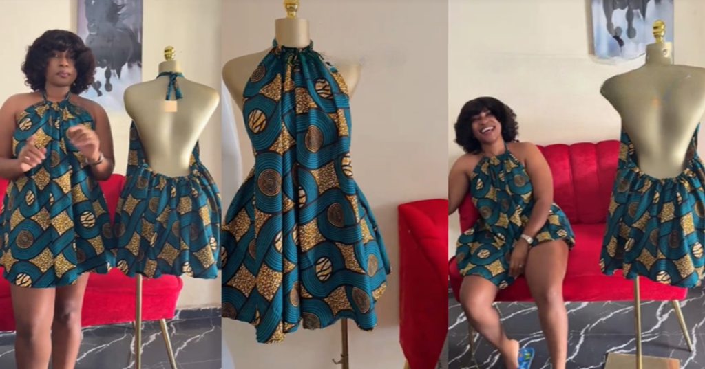 lady-shares-the-surprising-advice-her-mom-gave-her-after-seeing-the-backless-dress-she-made-for-customers-(video)